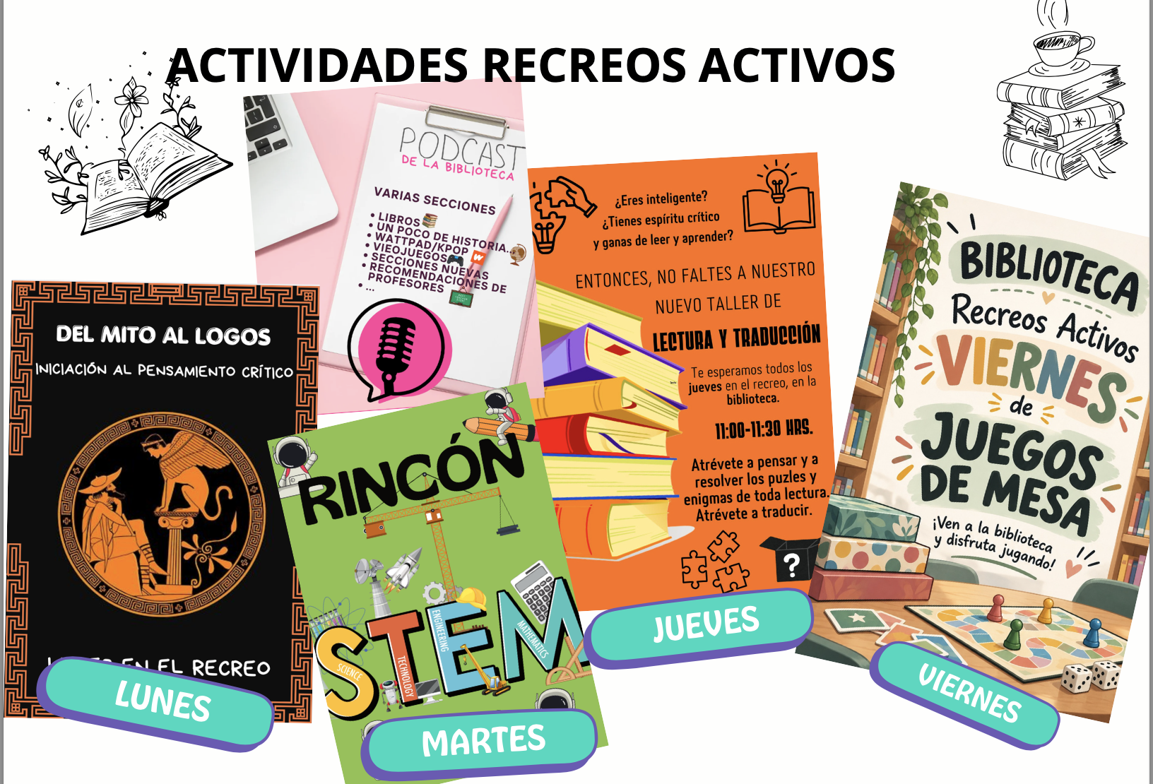 ¡Vuelven los Recreos Activos a nuestra biblioteca!